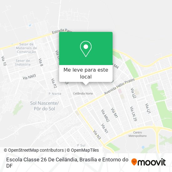 Escola Classe 26 De Ceilândia mapa