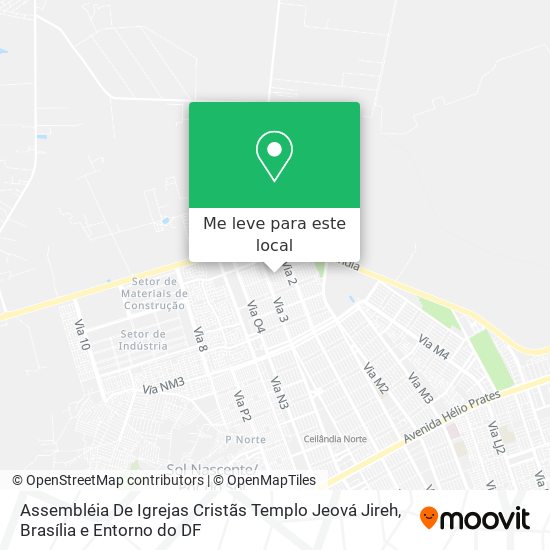 Assembléia De Igrejas Cristãs Templo Jeová Jireh mapa