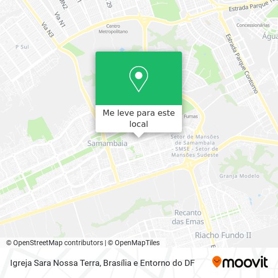 Igreja Sara Nossa Terra mapa