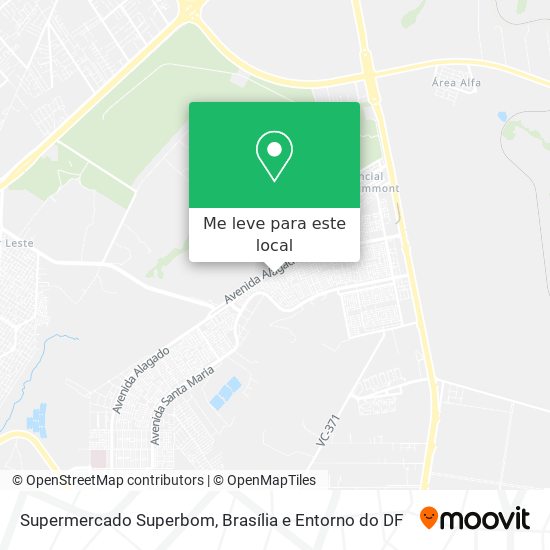 Supermercado Superbom mapa