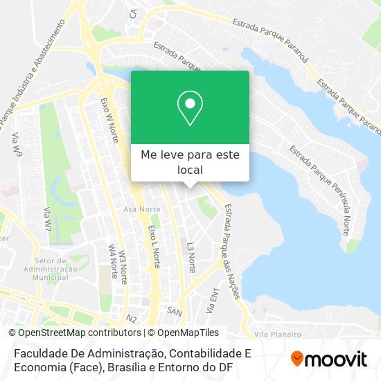 Faculdade De Administração, Contabilidade E Economia (Face) mapa
