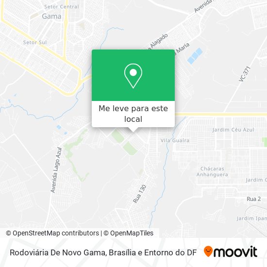 Rodoviária De Novo Gama mapa