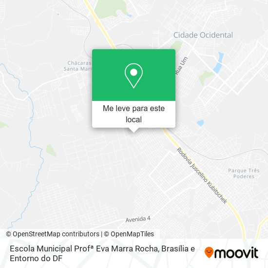 Escola Municipal Profª Eva Marra Rocha mapa