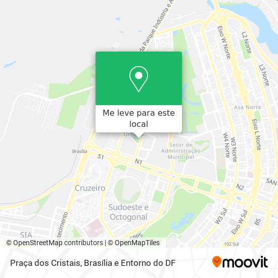 Praça dos Cristais mapa