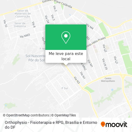 Orthophysio - Fisioterapia e RPG mapa