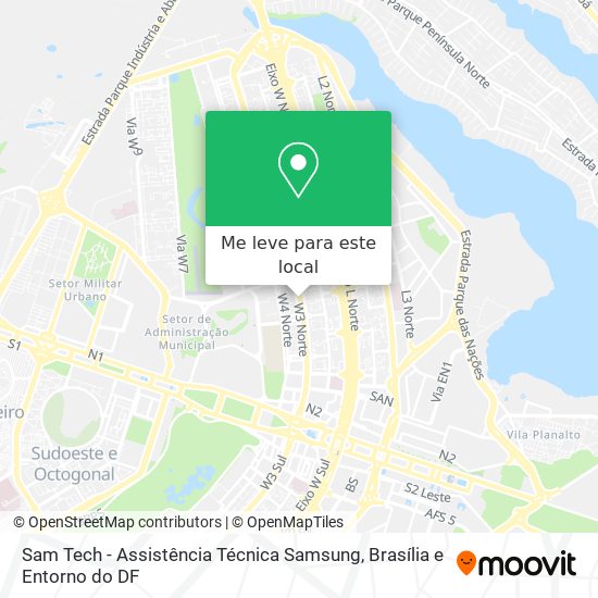 Sam Tech - Assistência Técnica Samsung mapa