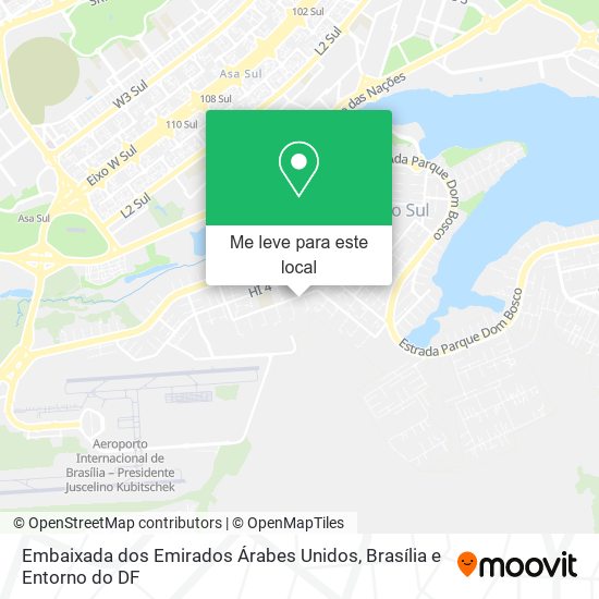 Embaixada dos Emirados Árabes Unidos mapa