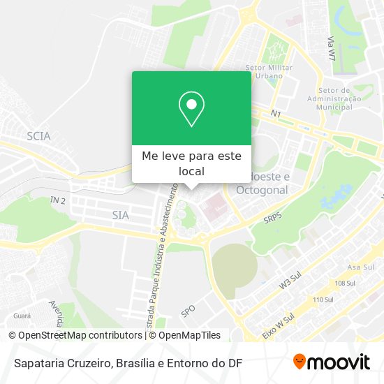 Sapataria Cruzeiro mapa