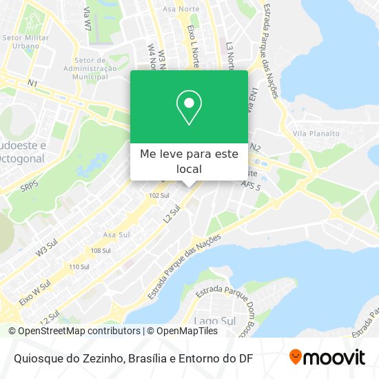 Quiosque do Zezinho mapa