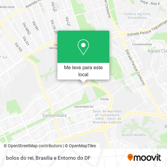 bolos do rei mapa