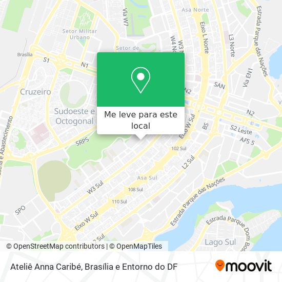 Ateliê Anna Caribé mapa