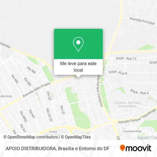 APOIO DISTRIBUIDORA mapa