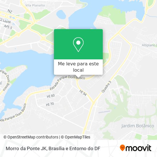 Morro da Ponte JK mapa