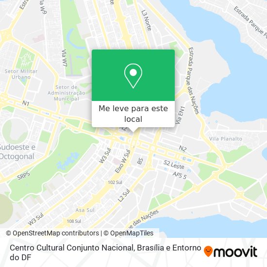 Centro Cultural Conjunto Nacional mapa