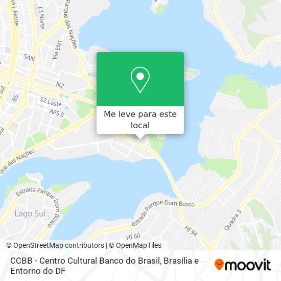 CCBB - Centro Cultural Banco do Brasil mapa