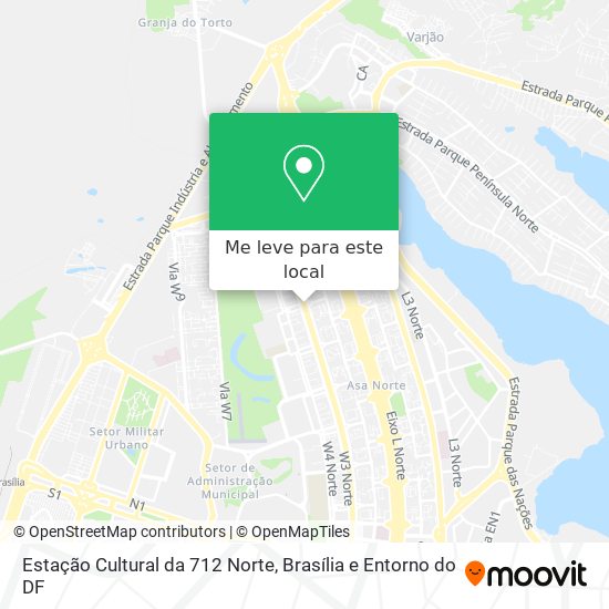 Estação Cultural da 712 Norte mapa