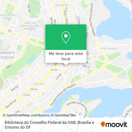 Biblioteca do Conselho Federal da OAB mapa