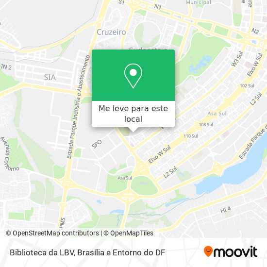 Biblioteca da LBV mapa