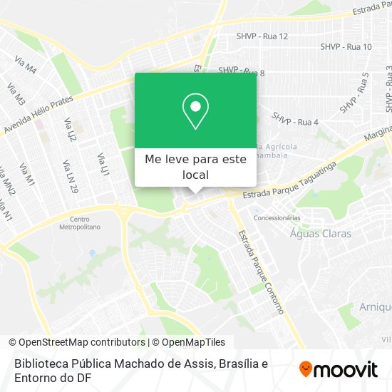 Biblioteca Pública Machado de Assis mapa