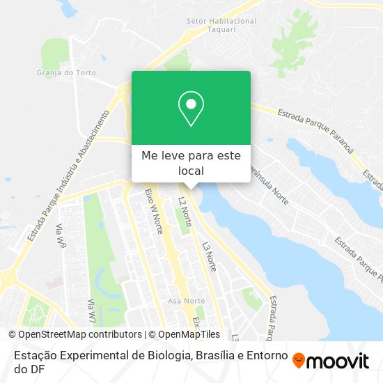Estação Experimental de Biologia mapa