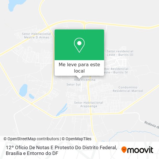 12º Ofício De Notas E Protesto Do Distrito Federal mapa