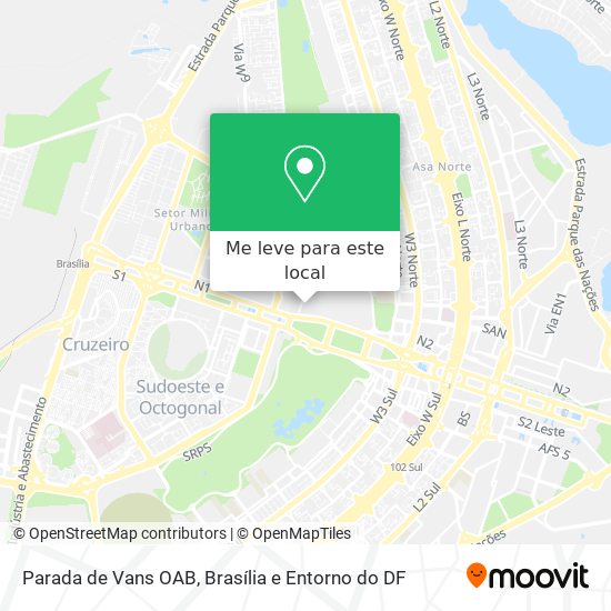 Parada de Vans OAB mapa