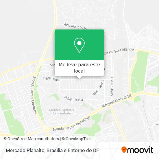 Mercado Planalto mapa