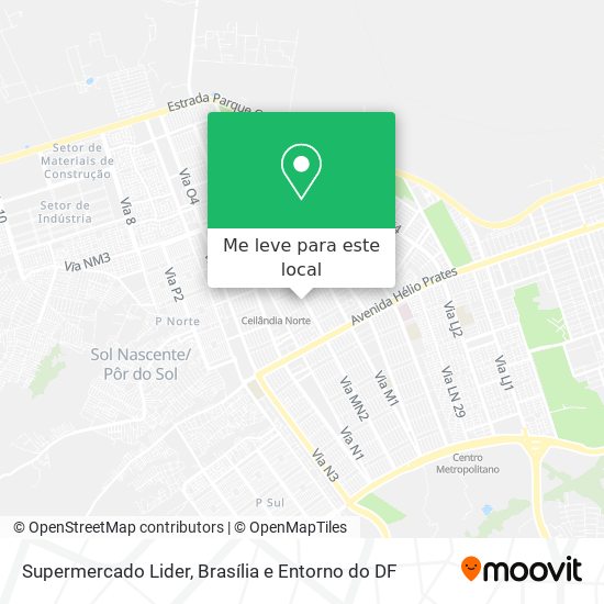Supermercado Lider mapa