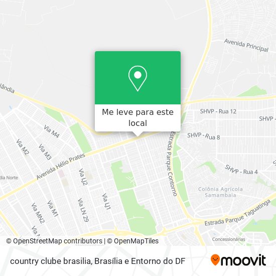 country clube brasilia mapa