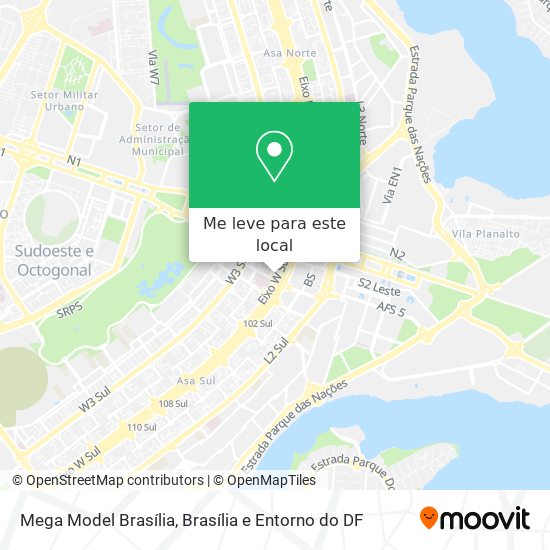 Mega Model Brasília mapa