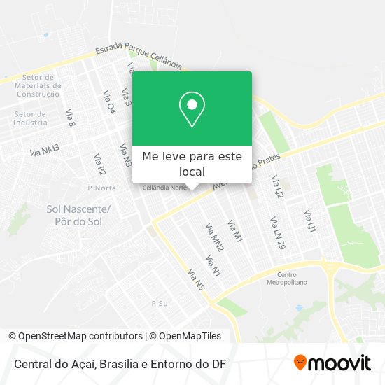 Central do Açaí mapa