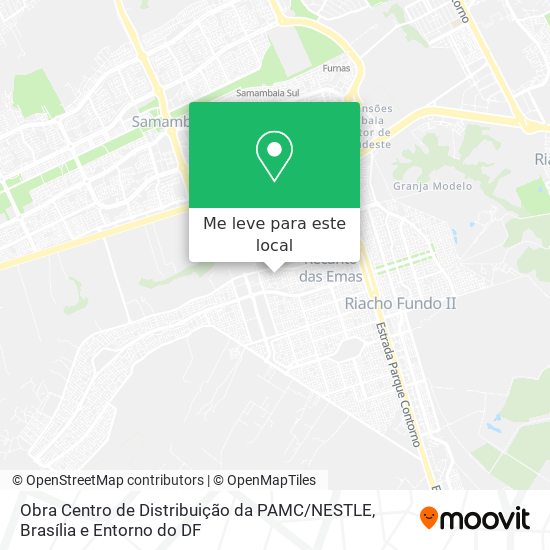 Obra Centro de Distribuição da PAMC / NESTLE mapa