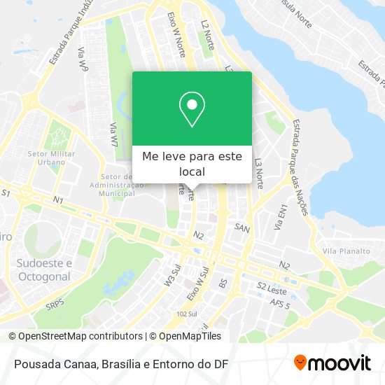 Pousada Canaa mapa