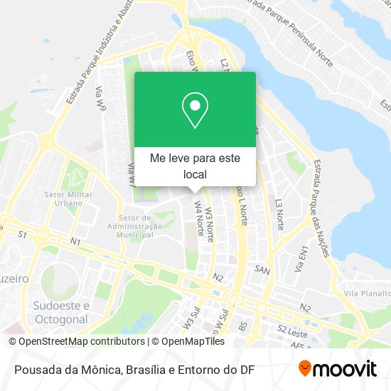 Pousada da Mônica mapa