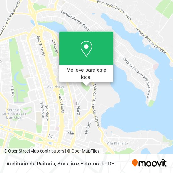 Auditório da Reitoria mapa