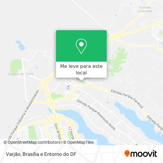 Varjão mapa