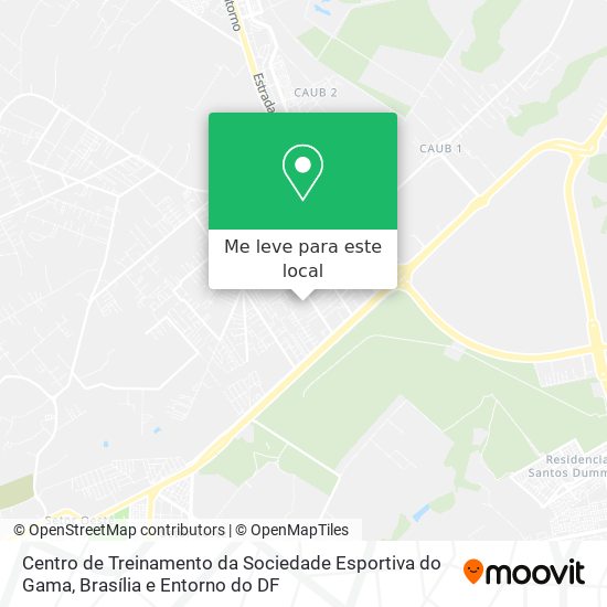 Centro de Treinamento da Sociedade Esportiva do Gama mapa