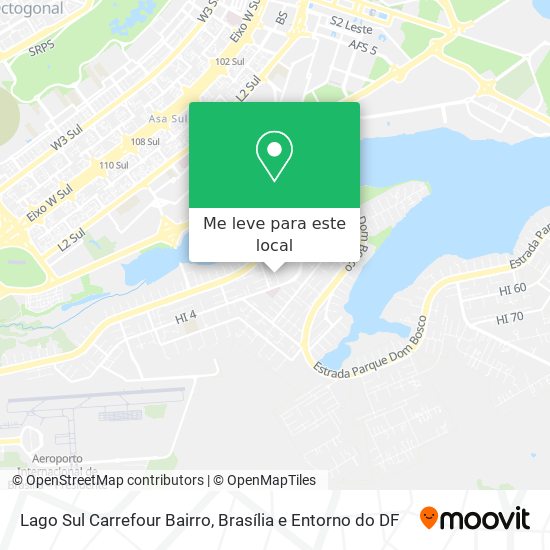 Lago Sul Carrefour Bairro mapa