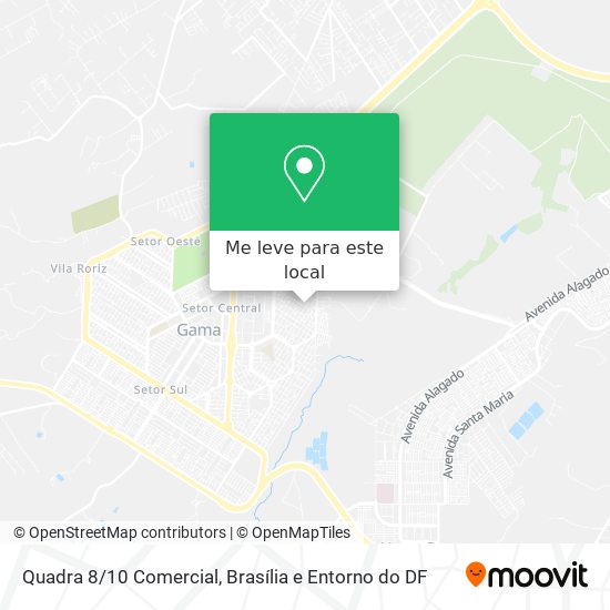 Quadra 8/10 Comercial mapa