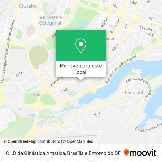 C.I.D de Ginástica Artística mapa