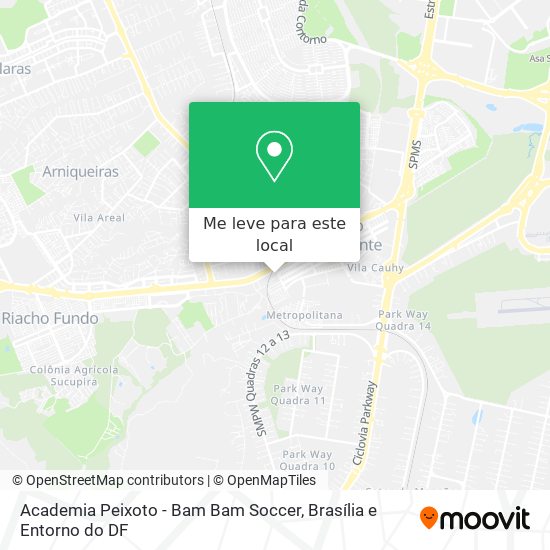 Academia Peixoto - Bam Bam Soccer mapa