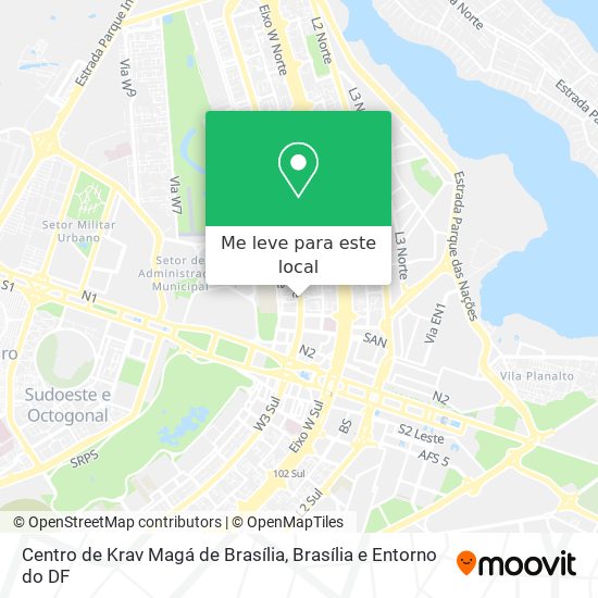 Centro de Krav Magá de Brasília mapa