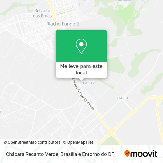 Chácara Recanto Verde mapa