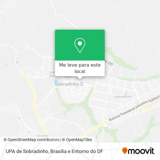UPA de Sobradinho mapa