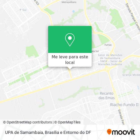 UPA de Samambaia mapa