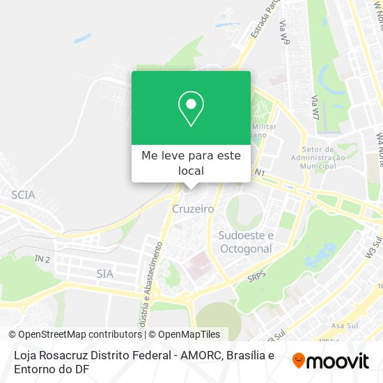 Loja Rosacruz Distrito Federal - AMORC mapa