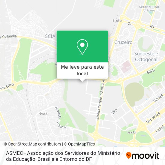 ASMEC - Associação dos Servidores do Ministério da Educação mapa