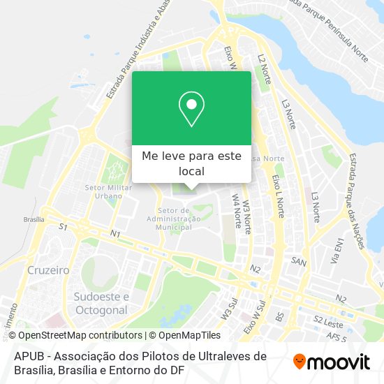 APUB - Associação dos Pilotos de Ultraleves de Brasília mapa