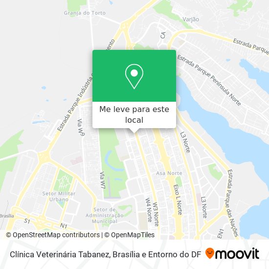 Clínica Veterinária Tabanez mapa