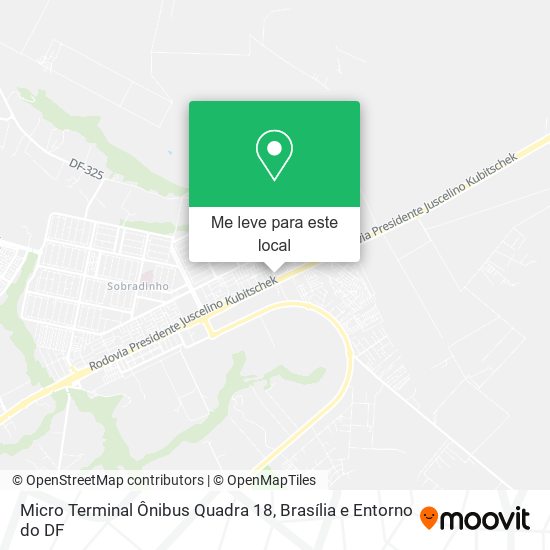 Micro Terminal Ônibus Quadra 18 mapa